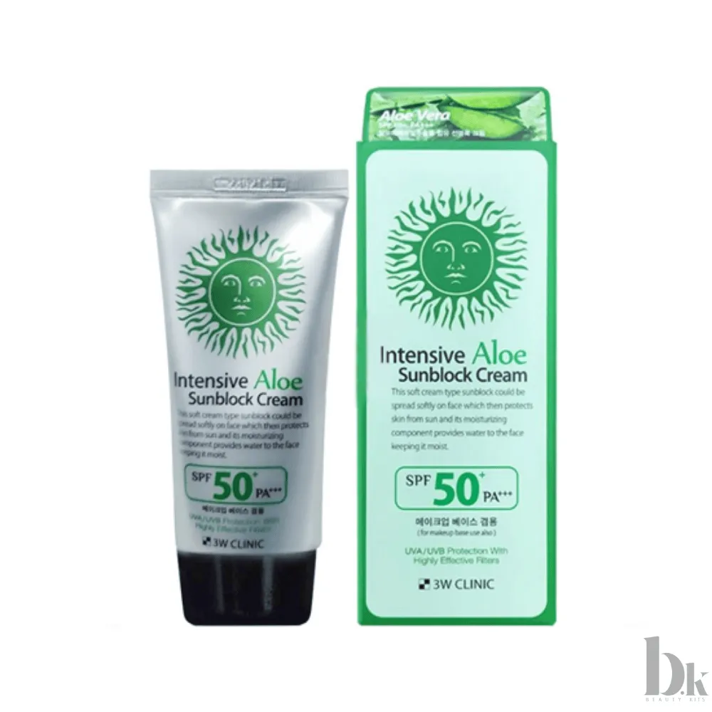 3W Clinic Intensive Aloe Sunblock Cream SPF 50+ PA+++ (70ml)