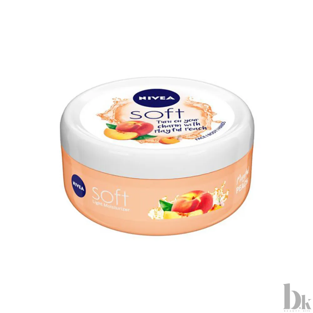 NIVEA Soft Skin Moisturizing Cream Playful Peach (200ml)