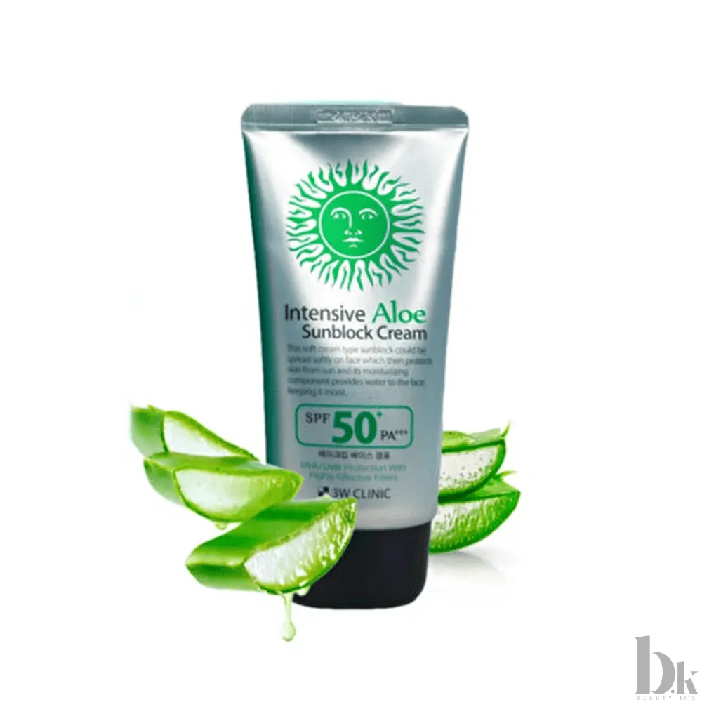 3W Clinic Intensive Aloe Sunblock Cream SPF 50+ PA+++ (70ml)