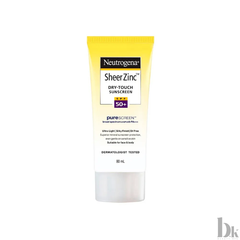 Neutrogena Sheer Zinc Dry Touch Sunscreen SPF50+ (80ml)