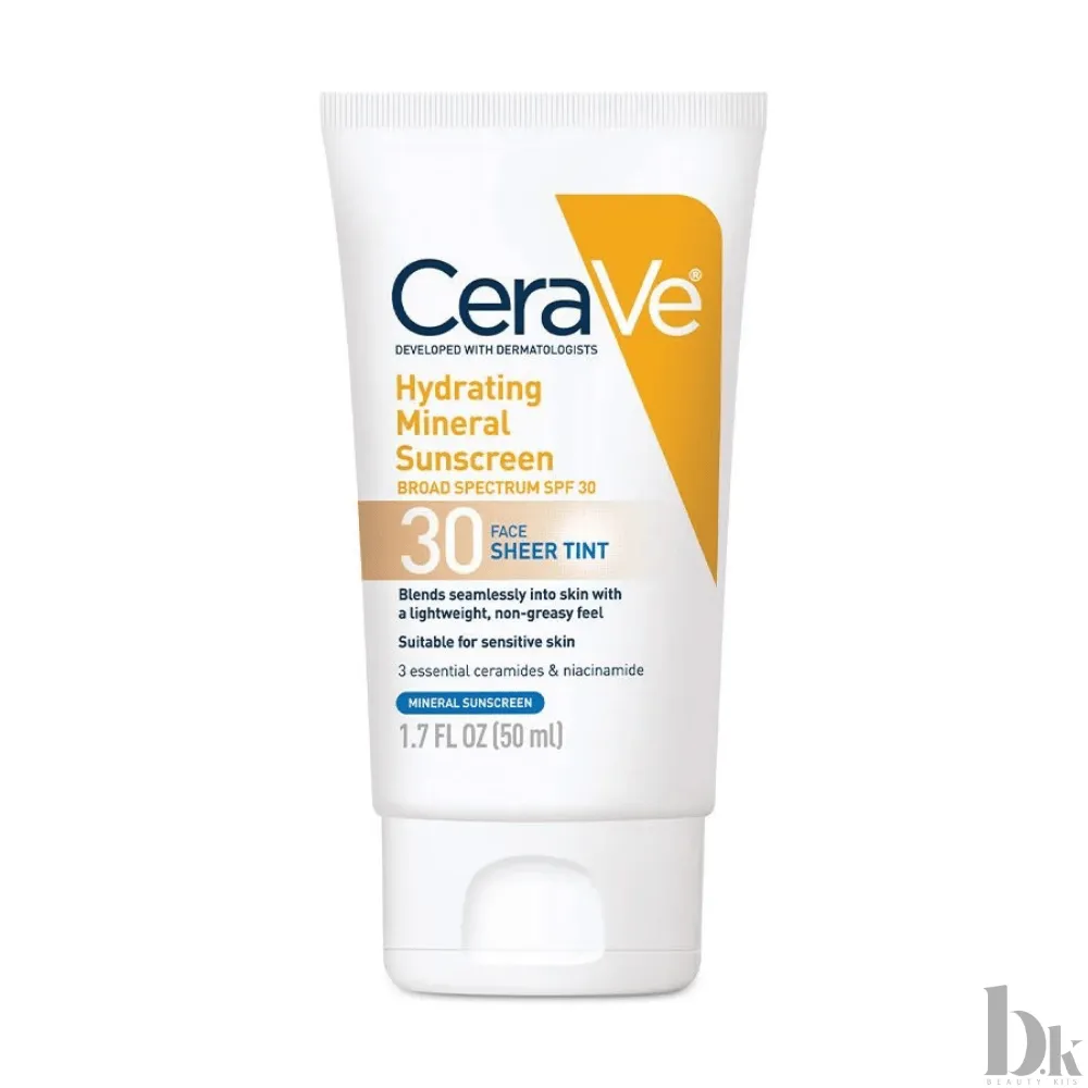 CeraVe Hydrating Mineral Sunscreen Broad Spectrum SPF 30 (50ml)