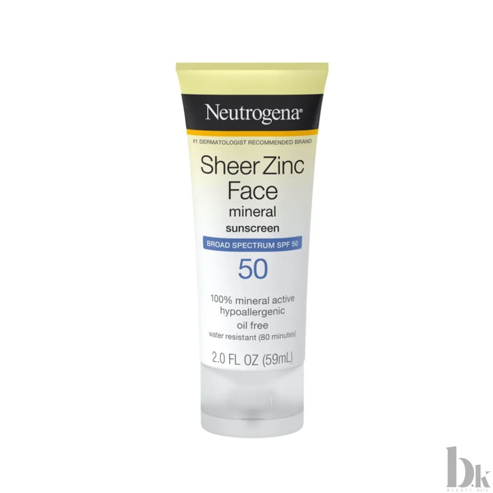 Neutrogena Sheer Zinc Face Mineral SPF 50 Sunscreen (59ml)