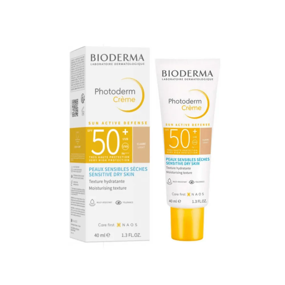 Bioderma Photoderm Creme SPF 50+ For Normal To Dry Sensitive Skin ( Claire Light