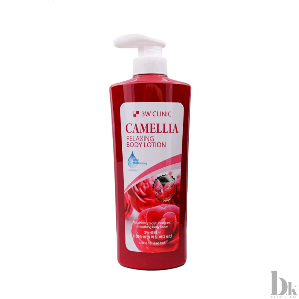 3W clinic relaxing body lotion- Camellia (550ml)