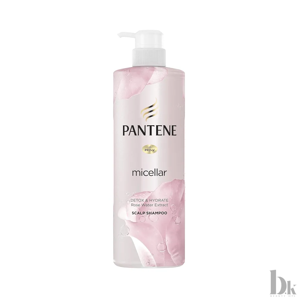 Pantene Micellar Detox & Hydrate Rose Water Extract Scalp Shampoo (530ml)