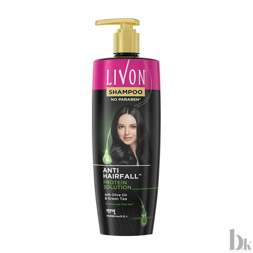 Livon Anti Hairfall Protein Shampoo with Olive Oil & Green Tea