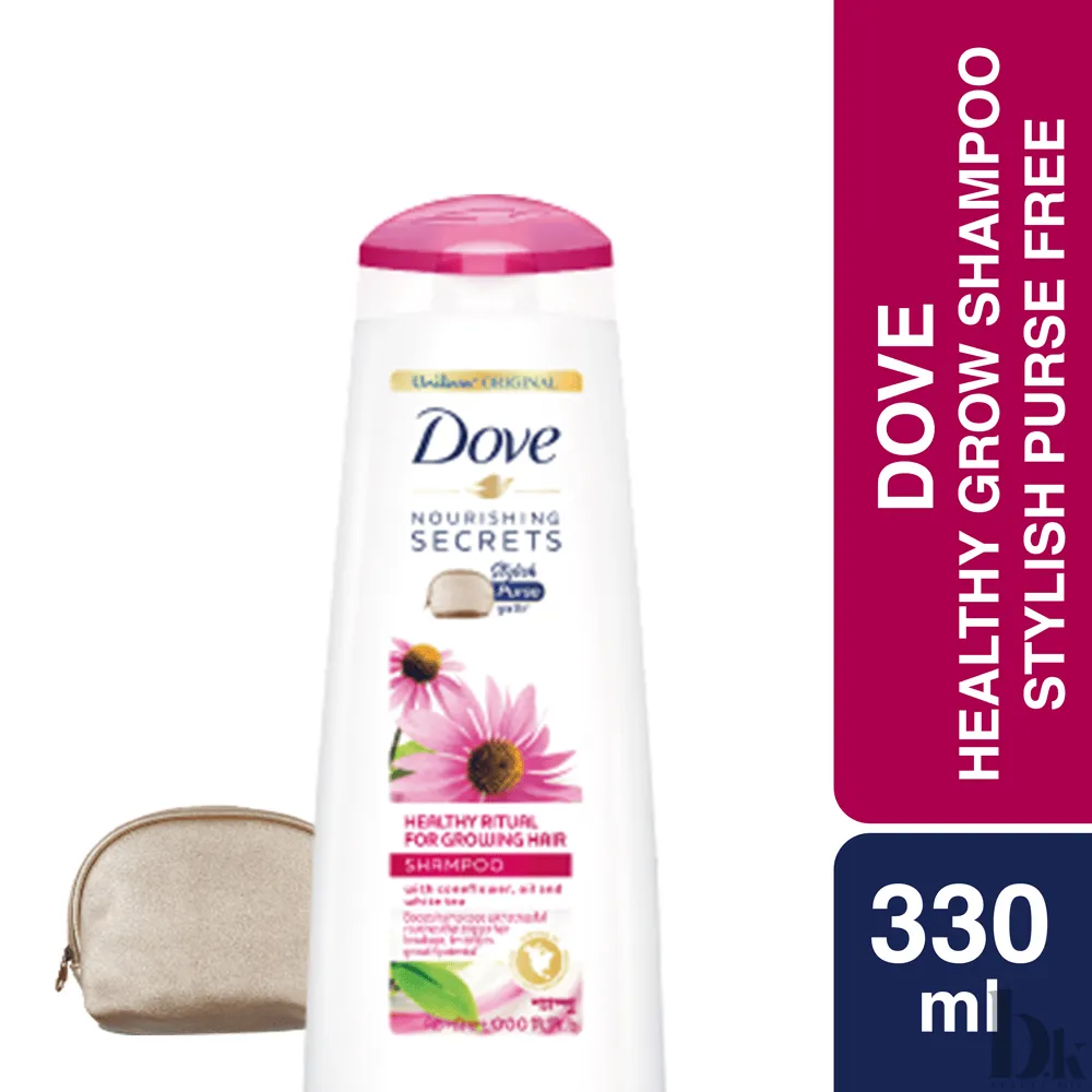 Dove Shampoo Healthy Grow 330ml (Stylish Purse Free) (330ml)