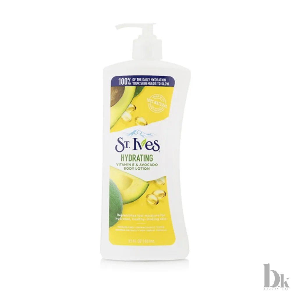 St. Ives Daily Hydrating Vitamin-E And Avocado Body Lotion (621ml)