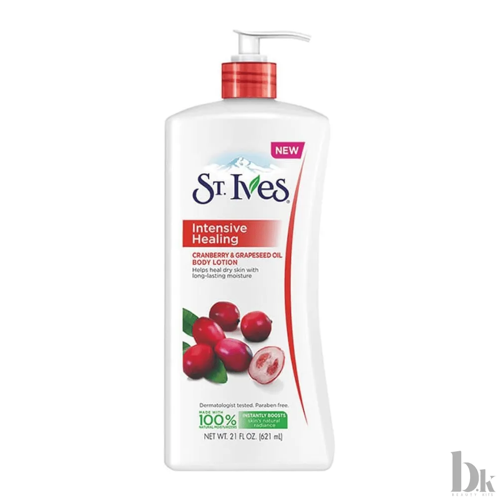 St. Ives Intensive Healing Cranberry & Grapeseed Oil Body Lotion (621ml)