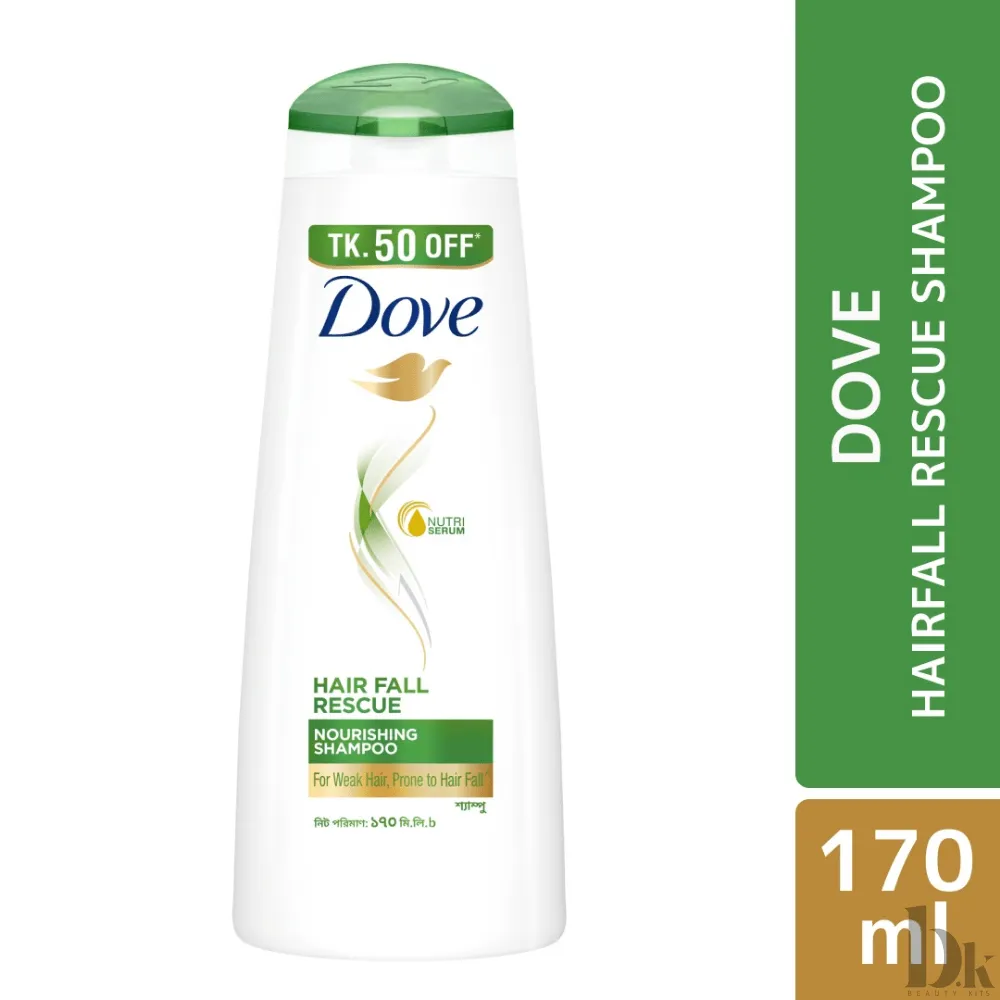 Dove Shampoo Hairfall Rescue 170ml (TK 50 OFF) (170ml)