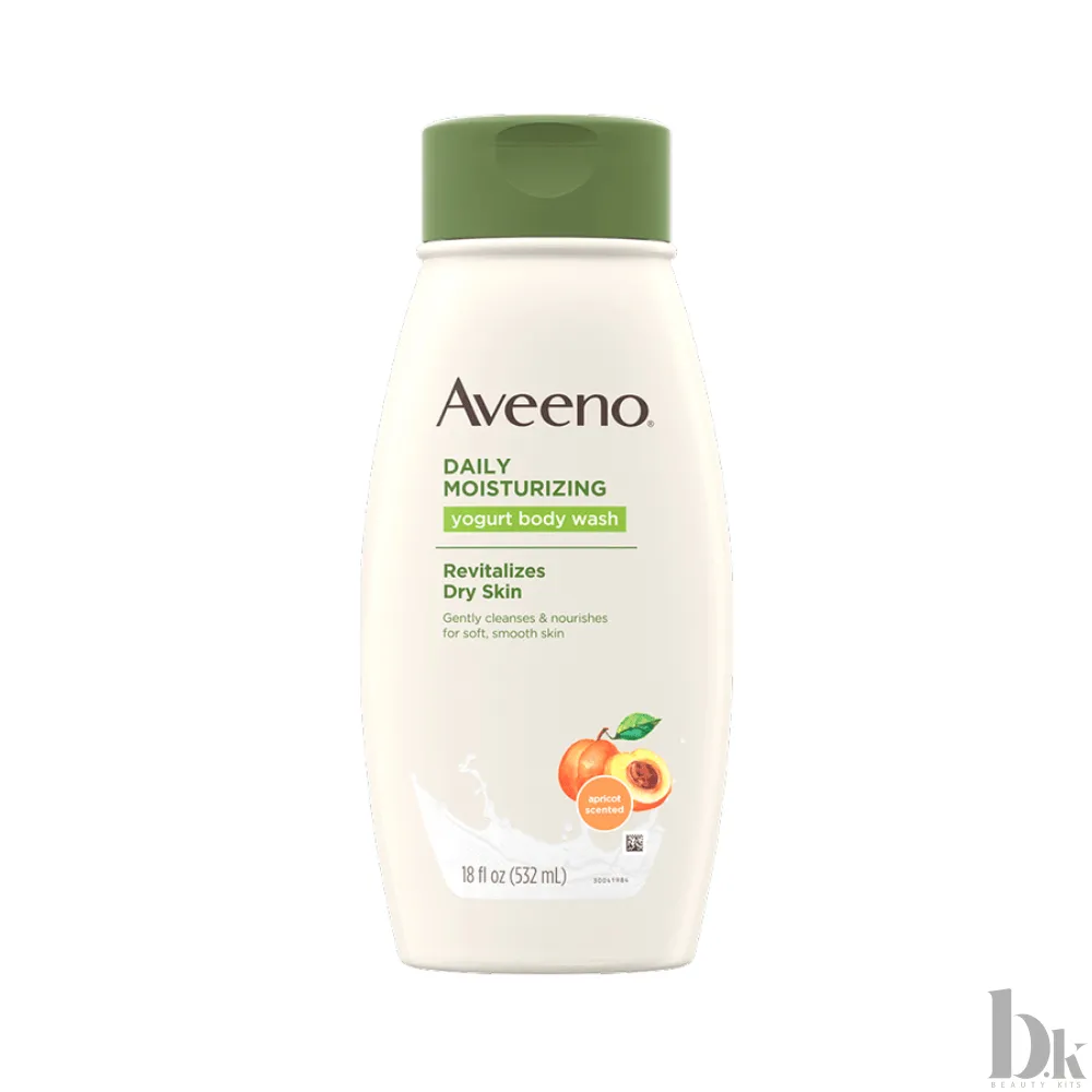 Aveeno Daily Moisturizing Yogurt Body Wash, with Apricot Scent and Honey (532ml)