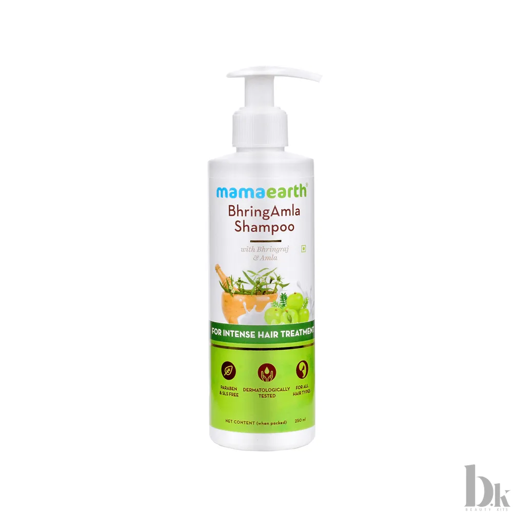 Mamaearth Bhring Amla Shampoo with Bhringraj and Amla for Intense Hair Treatment