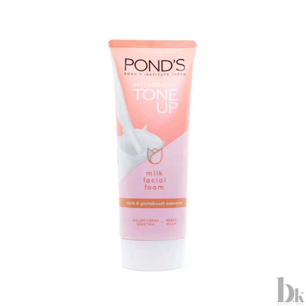 Pond's Instabright Tone Up Milk Facial Foam With Milk & Glutaboost Essence (100g