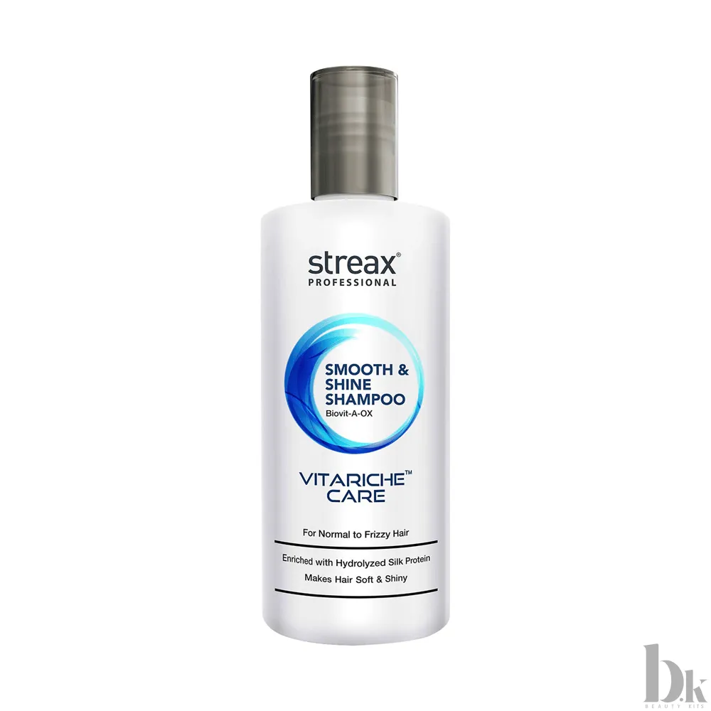 Streax Professionals Vitariche Care Smooth & Shine Shampoo for Dry & Frizzy Hair