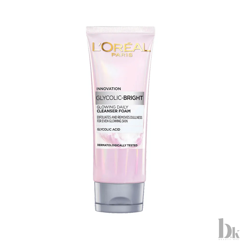 L'Oreal Paris Glycolic Bright Daily Cleanser Foam (100ml)