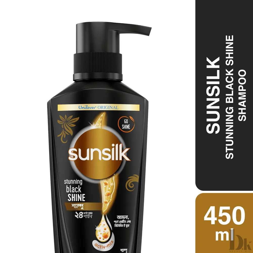 Sunsilk Shampoo Stunning Black Shine (450ml)