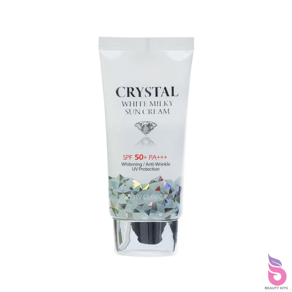 3W Clinic Crystal White Milky Sun Cream SPF 50+ PA+++ (50gm)