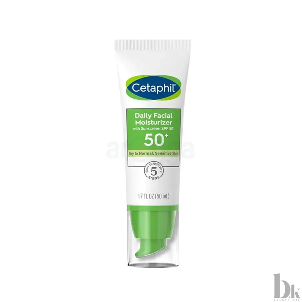 Cetaphil Daily Facial Moisturizer with Sunscreen SPF50+ For Dry to Normal And Se