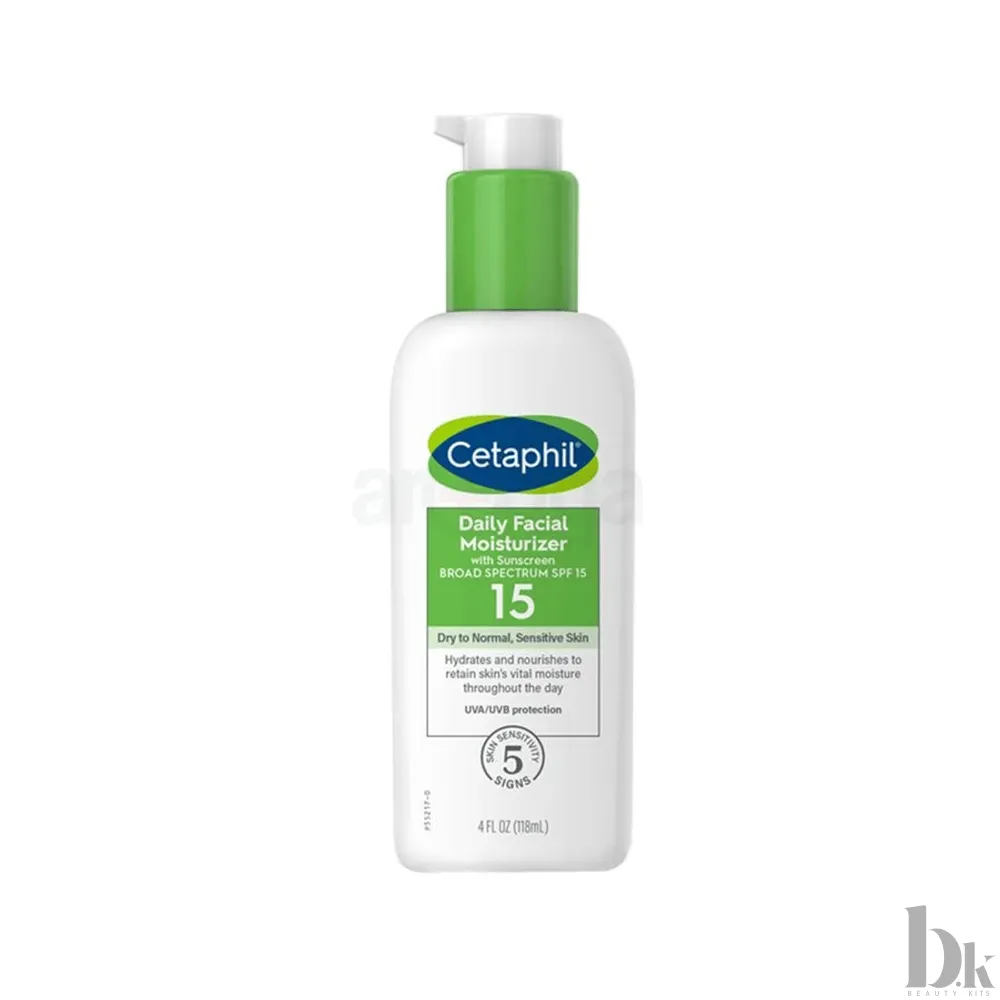 Cetaphil Daily Facial Moisturizer with Sunscreen SPF15 For Dry to Normal And Sen