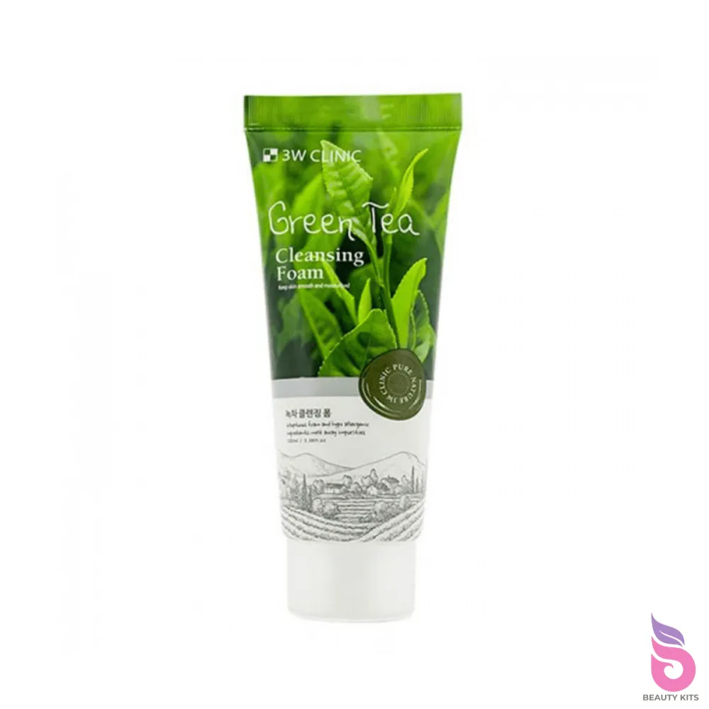 3W Clinic Green Tea Foam Cleansing (100ml)