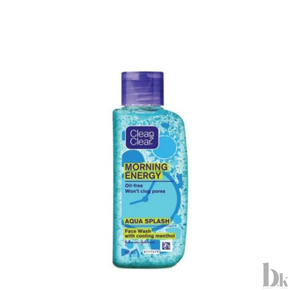 Clean & Clear Morning Energy Aqua Splash Face Wash with Cooling Menthol (100ml)