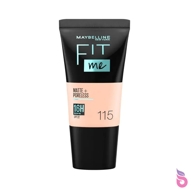 Maybelline New York Fit Me Matte+Poreless Liquid Foundation Tube - 115 Ivory (18