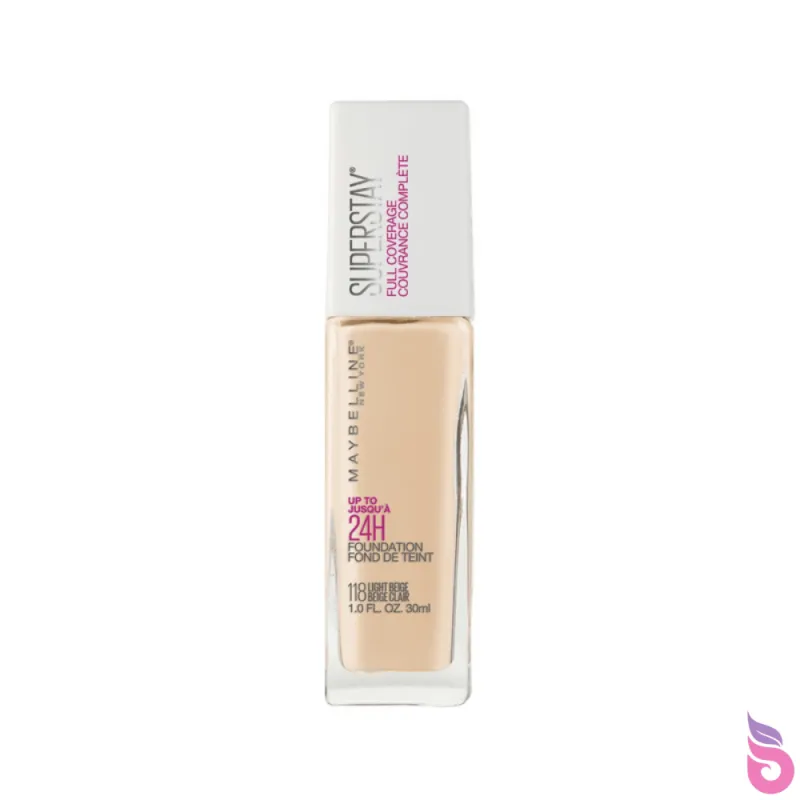 Maybelline SuperStay Full Coverage Foundation 118 Light Beige (30ml)