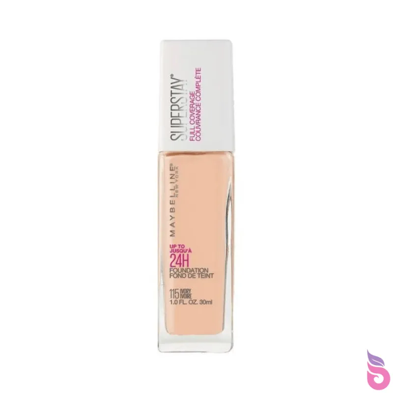 Maybelline SuperStay Full Coverage Foundation - 115 Ivory (30ml)