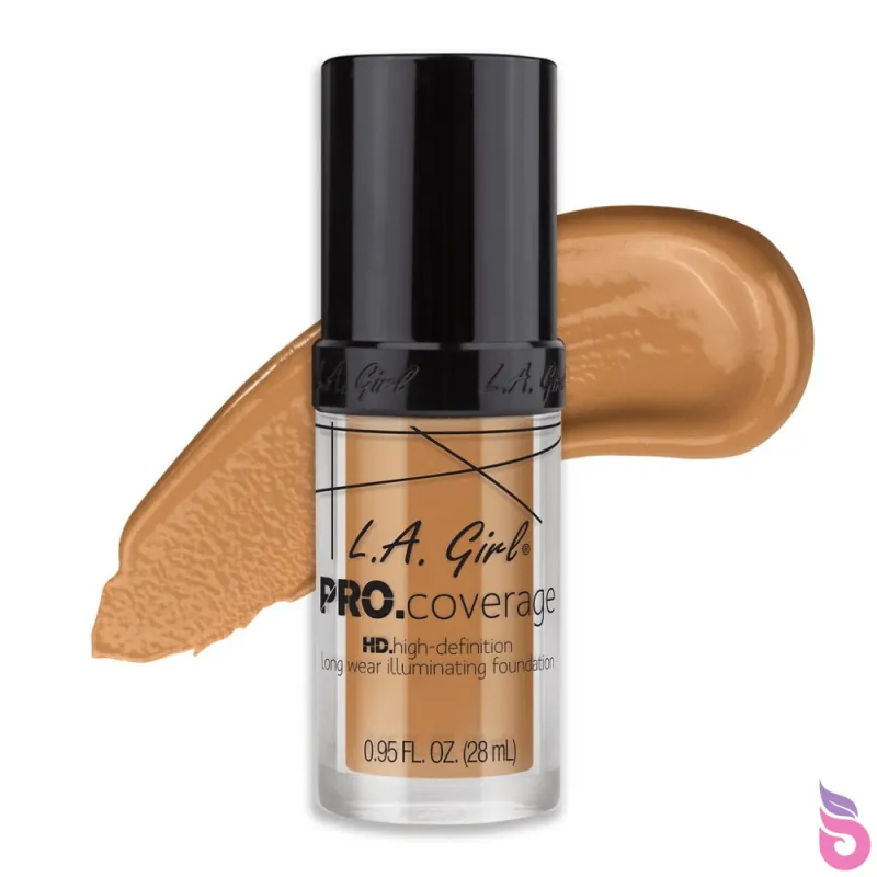 L.A. Girl Pro Coverage Illuminating Foundation - Nude Beige (28ml)