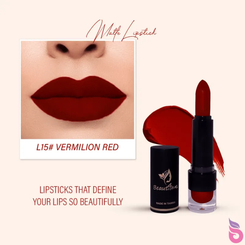 Beauti4me Lipstick Vermilion Red L15 (3gm)