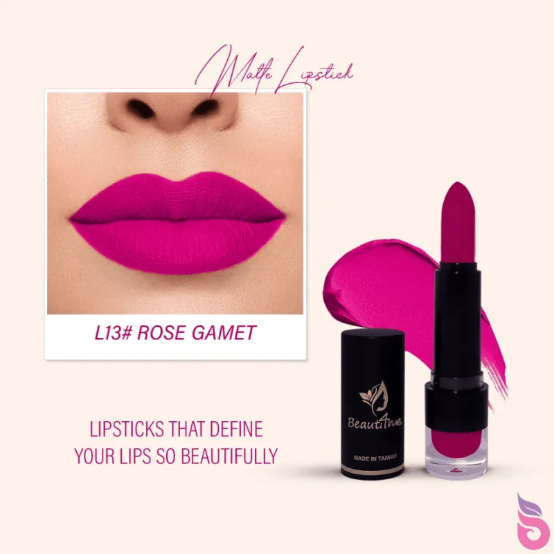 Beauti4me Lipstick Rose Gamet L13 (3)