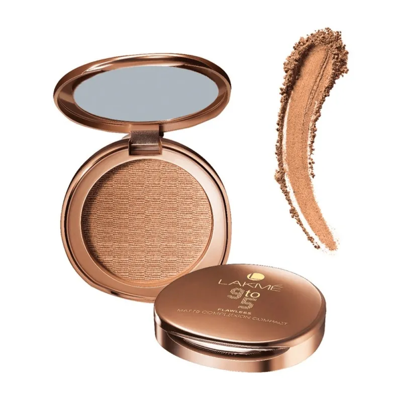 Lakme 9 to 5 Flawless Matte Complexion Compact - Apricot