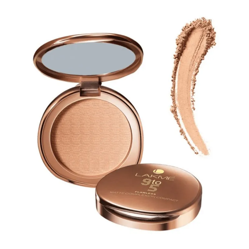 Lakme 9 to 5 Flawless Matte Complexion Compact - Almond