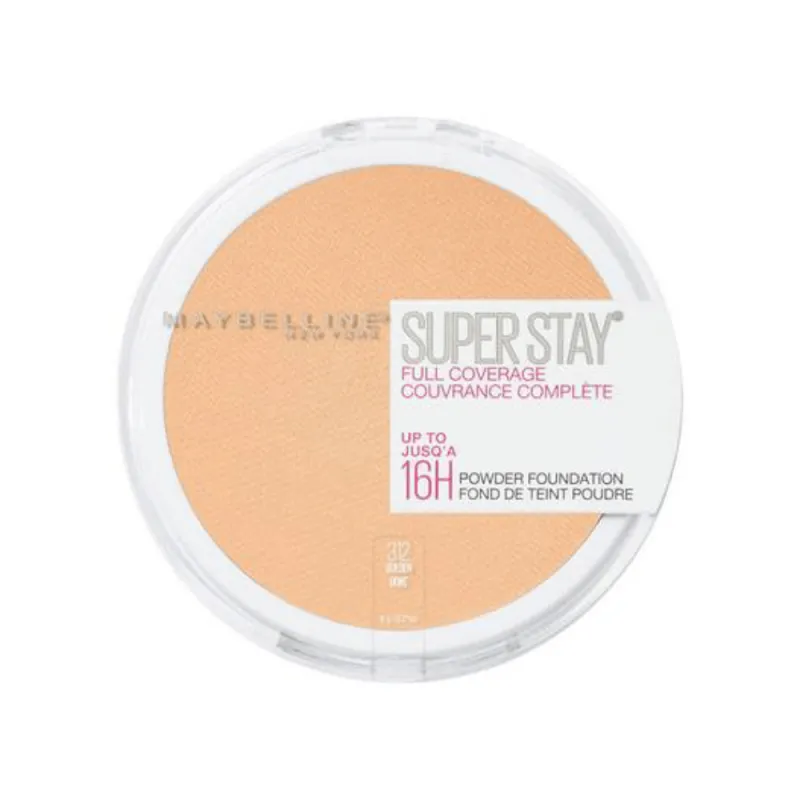 Maybelline Super Stay Full Coverage Powder Foundation Golden 312 Size: 6gm